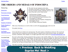 Tablet Screenshot of indochinamedals.com